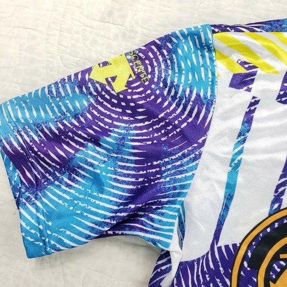 Vintage Descente 1/4 1/2 Zip Cycling Jersey Mens XL All Over Print USA Made - Picture 6 of 8